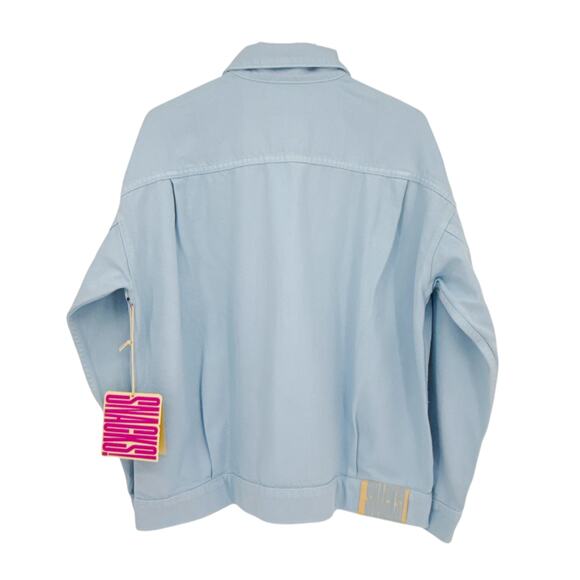 MOTHER Denim SNACKS! The Big Bite Jacket in Blue Barrymore XS - Picture 5 of 16